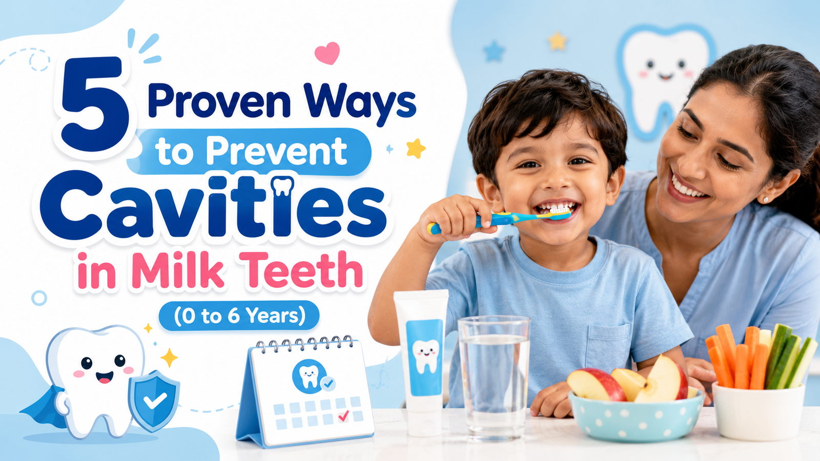 5 Proven Ways to Prevent Cavities in Milk Teeth (0 to 6 Years)